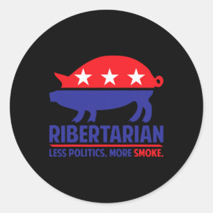 Adesivo Camisa Ribertarian Churrasco E Grelhar