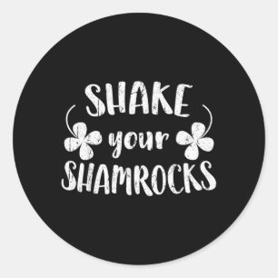 Adesivo Camisa Shake Shamrocks Engraçada Homens Mulheres S