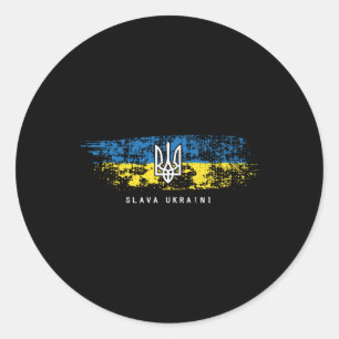 Adesivo Camisa Slava Ukraini Bandeira Ucraniana Ucrânia Tr