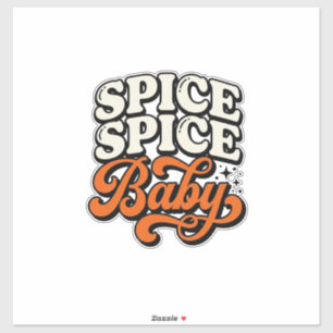 Adesivo Camisa Spice Spice Baby Tipografia Vintage Retro D
