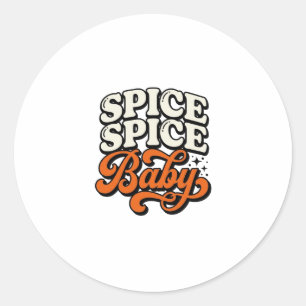Adesivo Camisa Spice Spice Baby Tipografia Vintage Retro D