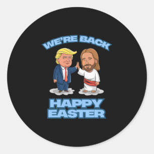 Adesivo Camisa Trump Páscoa Jesus Trump Estamos Ck Engraça