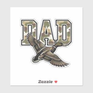 Adesivo Camisa Vetorial Camuflagem Papai Pato Xilogravura