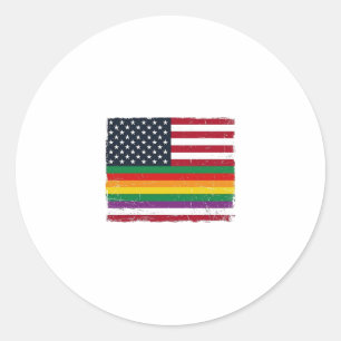 Adesivo Camisa Vetorial com Desenho da Bandeira do Orgulho