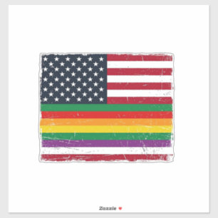Adesivo Camisa Vetorial com Desenho de Bandeira da Orgulho