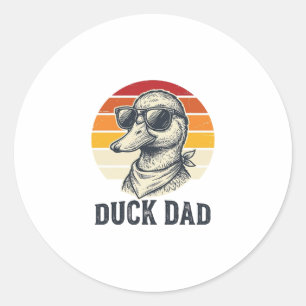Adesivo Camisa Vetorial de Óculos de Sol de Pato Vintage P