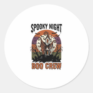 Adesivo Camisa Vintage de Halloween Noite Assombrada Casa