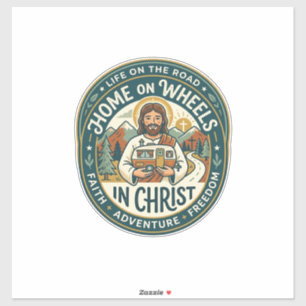 Adesivo Camisa Vintage Jesus RV Camper Life Gráfico Cristã