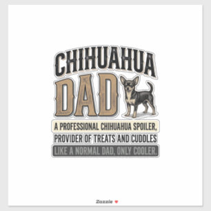 Adesivo Camisa Vintage para Pai de Chihuahua Amante de Cac