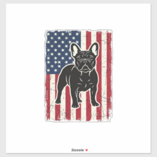 Adesivo Camisa Vintage Patriótica com Bandeira Francesa Bu