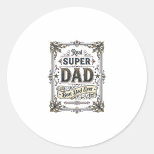 Adesivo Camisa Vintage Super Pai Melhor Pai de Todos os Te