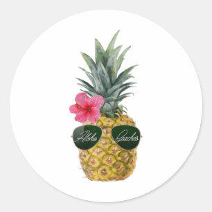 Adesivo Camisas de abacaxi incríveis - Aloha Beaches Tropi