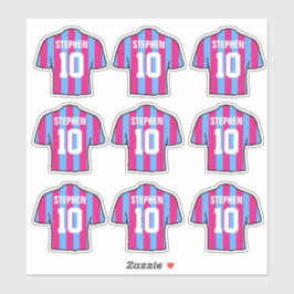 Adesivo Camisas de futebol Claret e Azul