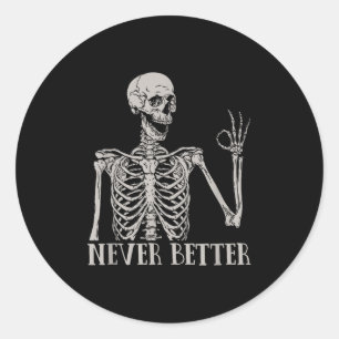 Adesivo Camisas De Halloween Para Mulheres Nunca Melhor Es