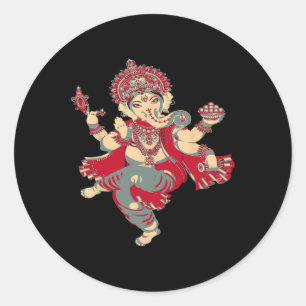 Adesivo Camisas de Ioga Espiritual Deus Hindu Ganesha Medi