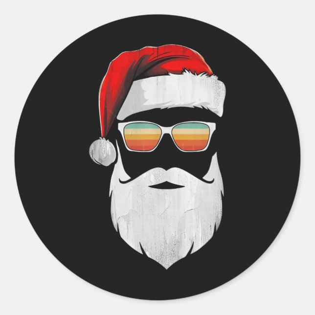 Adesivo Camisas de Natal com Óculos de Sol Retro para Home (Frente)