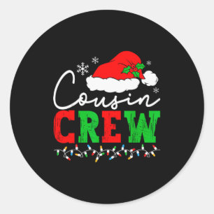 Adesivo Camisas de Natal da Equipe de Primos Pijamas Combi