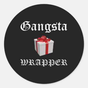 Adesivo Camisas de Natal em Julho com Embrulho de Gângster