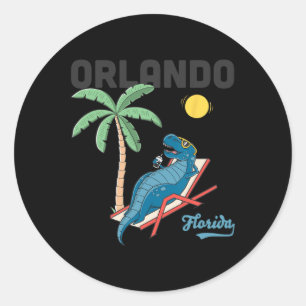 Adesivo Camisas de Orlando Crianças Flórida Dinossauro T-r