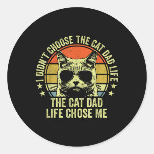 Adesivo Camisas De Pai De Gato Para Homens Engraçados Dia 