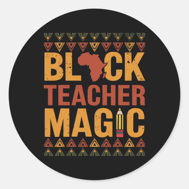 Adesivo Camisas do Histórico Negro Para Professores Profes (Frente)