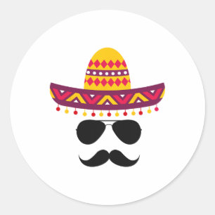 Adesivo Camisas do Partido Cinco de Mayo Homens Engraçado