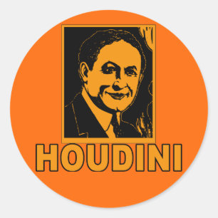 Adesivo Camisas do poster T de Harry Houdini, canecas,