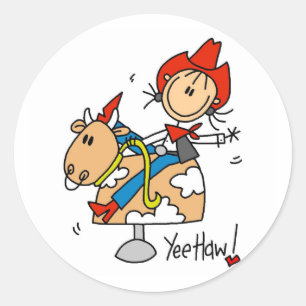 Adesivo Camisas e Presentes Cowgirl Yee Haw