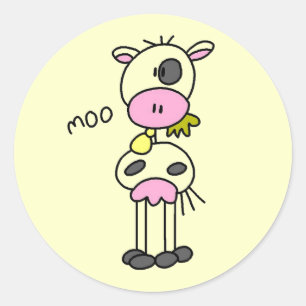Adesivo Camisas e Presentes da Vaca que Faz Muu