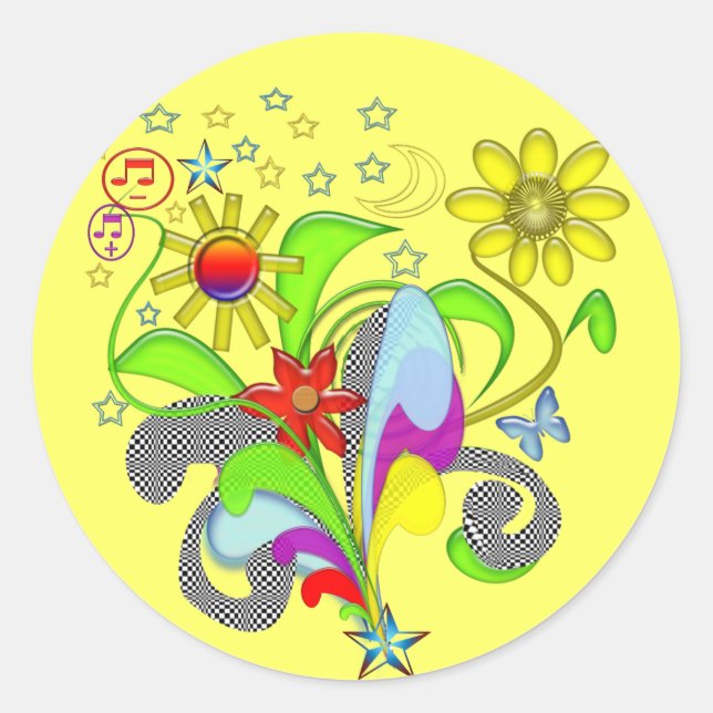 Adesivo Camisas e presentes de flores e pântanos (Frente)