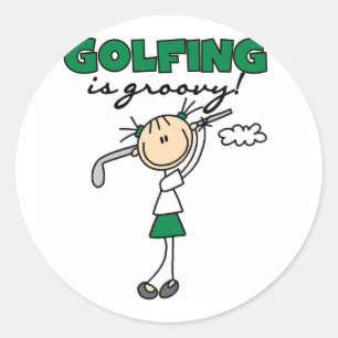 Adesivo Camisas e Presentes Golfing é Groovy