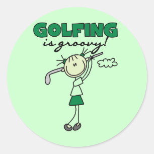 Adesivo Camisas e Presentes Golfing é Groovy