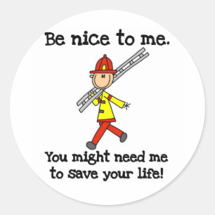 Adesivo Camisas e Presentes para Bombeiros que Salvam sua