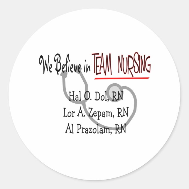 Adesivo Camisas e presentes para enfermeiras Hilarious (Frente)