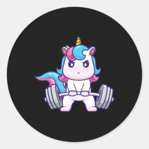 Adesivo Camisas Engraçadas de Gym Morrendo Unicórnio