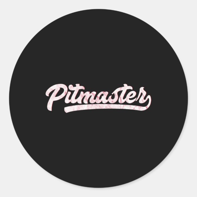 Adesivo Camisas Pitmaster de 100% de Churrasco (Frente)