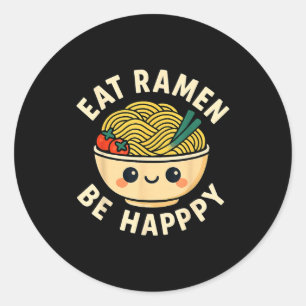 Adesivo Camisas Ramen Kawaii Estilo Divertido Anime Japonê