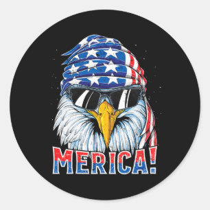 Adesivo Camiseta Águia Merica 4 de Julho Merica Homens Men