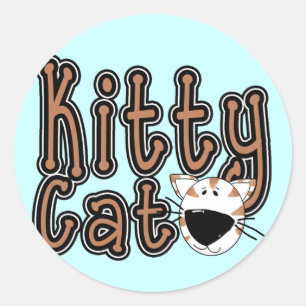 Adesivo Camiseta bonito e presentes do gato do gatinho