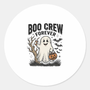 Adesivo Camiseta Boo Crew Forever Vintage Ghost Halloween