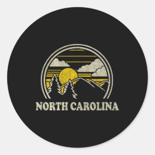 Adesivo Camiseta Carolina do Norte Nc Vintage Montanhas Ca
