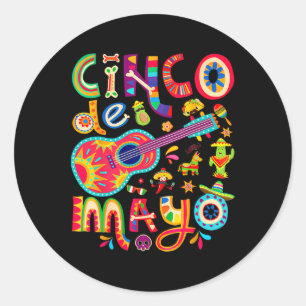 Adesivo Camiseta Cinco De Mayo Taca Mexicano Guitarra Fies
