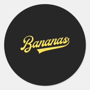 Adesivo Camiseta clássica Banana Retro Throwback Bananas.p