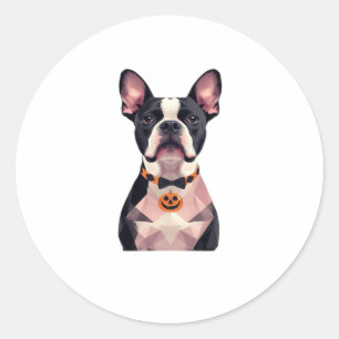 Adesivo Camiseta Clássica de cachorro bruxa de Halloween