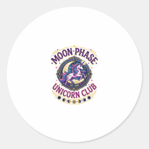 Adesivo Camiseta Comercial do Unicorn Moon Phase Unicorn C