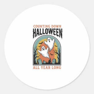 Adesivo Camiseta Contagem Regressiva de Halloween Gráfico 