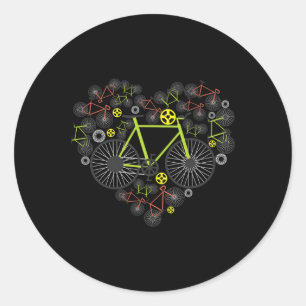 Adesivo Camiseta Coração Bicicletas Fofa Mtb Corrida Estra