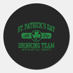 Adesivo Camiseta da Equipe de Bebidas do Dia de São Patríc