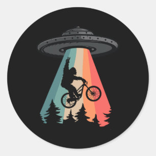 Adesivo Camiseta de Abdução Alienígena OVNI de Bigfoot Mou