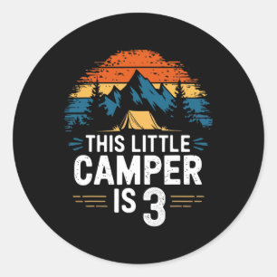 Adesivo Camiseta de acampamento de 3º aniversário para cri